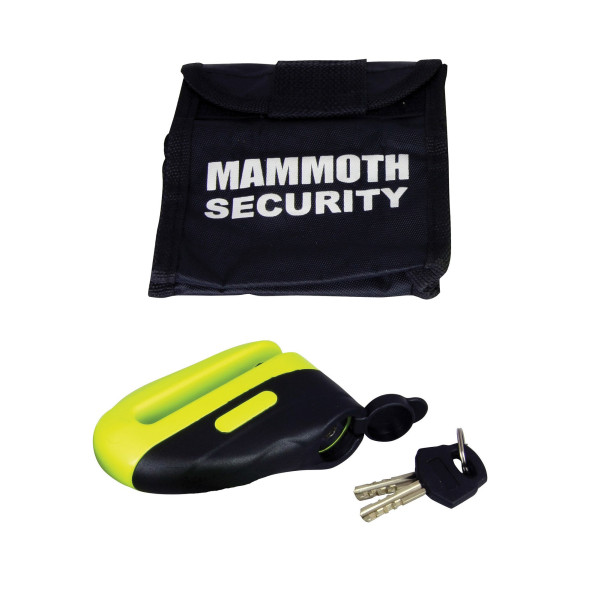 Mammoth Security Mammoth security yellow blast disc lock with 10mm pin